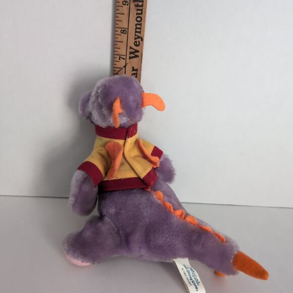Vintage 1982 Figment Walt Disney Plush Purple Dragon Journey Into Imagination - Picture 9 of 11
